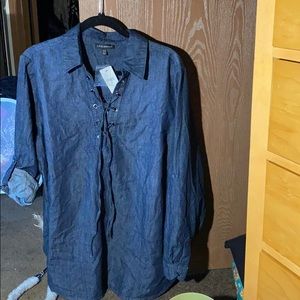 Lane Bryant Denim Shirt
